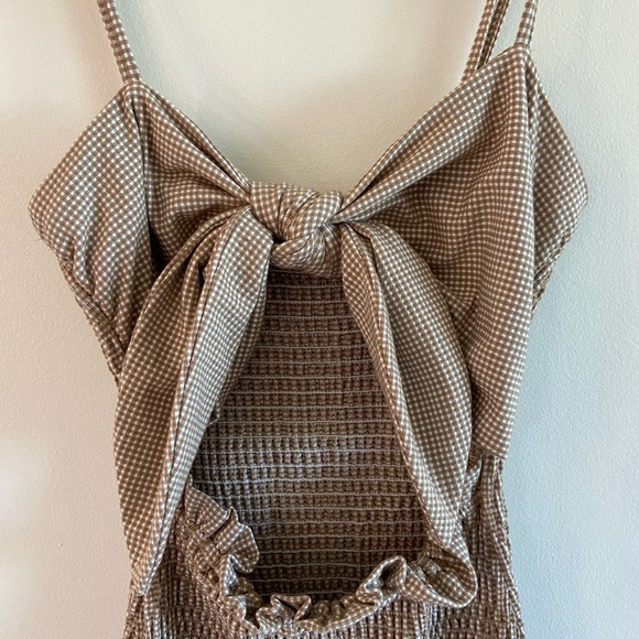 Mable Checkered Maternity Dress - Picture 2 of 4